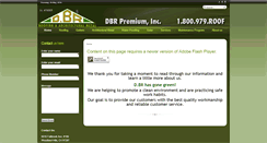 Desktop Screenshot of dbrroofing.com